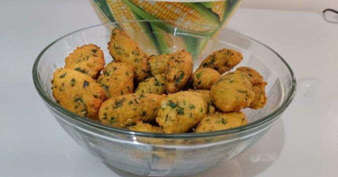 Lanche: Bolinho Frito de Fubá Super Delicioso