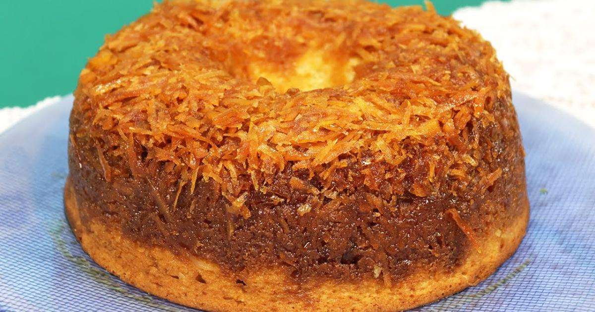 Bolo Cocada Invertido Super Fofinho e Delicioso O Bolo Cocada Invertido Super Fofinho e Delicioso...