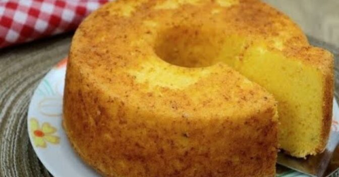 Bolos: Bolo de Fubá Com Iogurte Fofinho e Delicioso