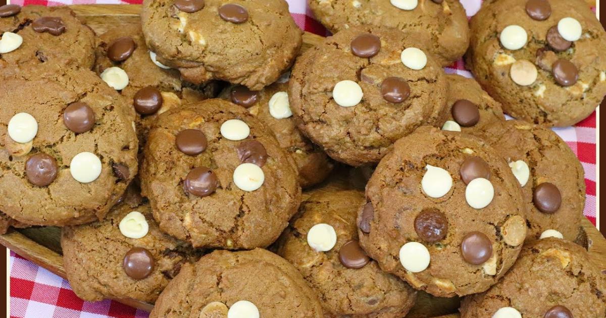 Cookies Com Gotas de Chocolate Que Derrete Na Boca