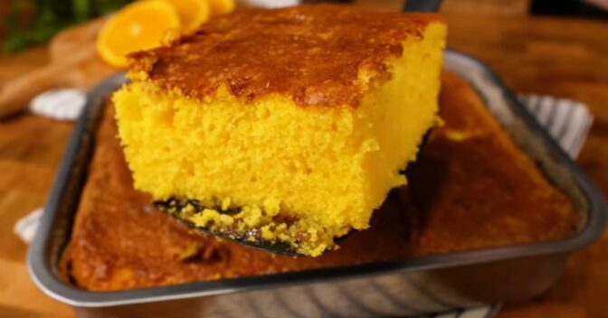 Bolos: Sem Farinha e Sem Leite! Bolo de Laranja Fofinho e Molhadinho para um Lanche Mais Alegre