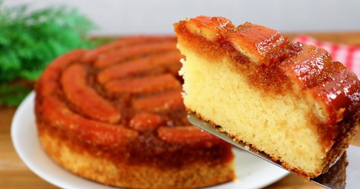 Bolo de Banana Fofinho e Delicioso