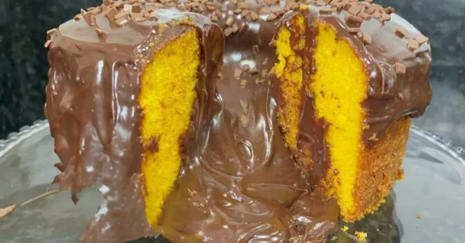 Bolos: Bolo de Cenoura Com Brigadeiro Super Fácil e Delicioso