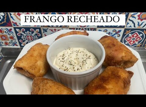 Aves: Frango recheado crocante de queijo e presunto que vai surpreender