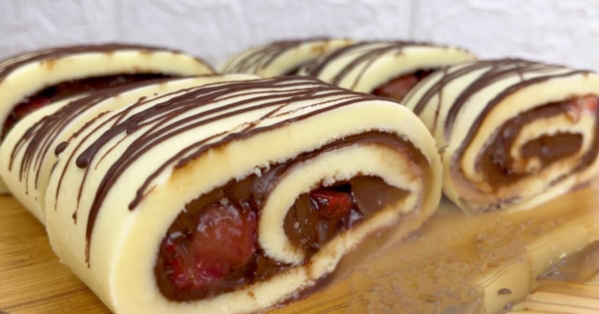 Rocambole de Ninho Com Nutella Super Delicioso A receita de Rocambole de Ninho Com Nutella...