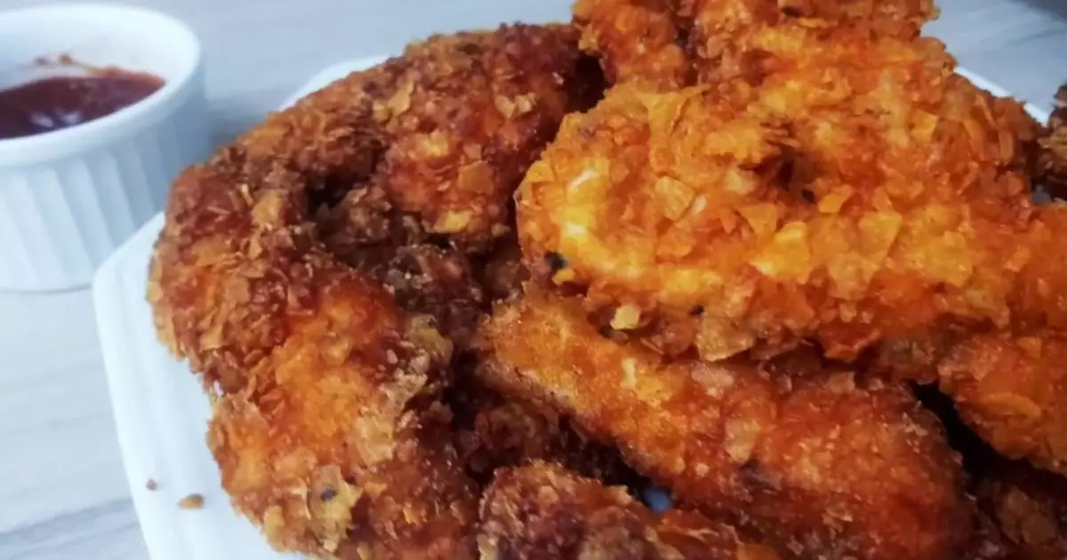 Tiras de Frango Crocantes com Doritos para um Petisco Incrível