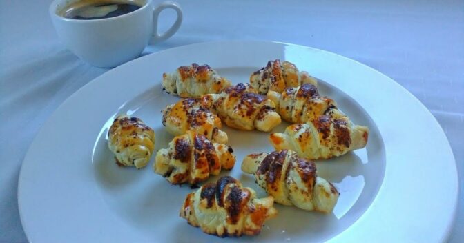 Lanche: Mini Croissants de Chocolate, Apetitosos e Fáceis de Fazer para Qualquer Ocasião!