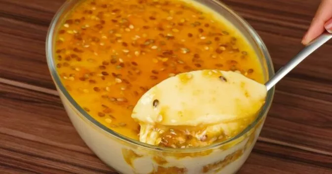 Sobremesas: Mousse de maracujá super cremoso pronto em minutos e fácil de fazer