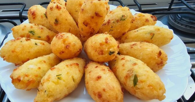 Lanche: Bolinho de Arroz Super Fofinho e Fácil