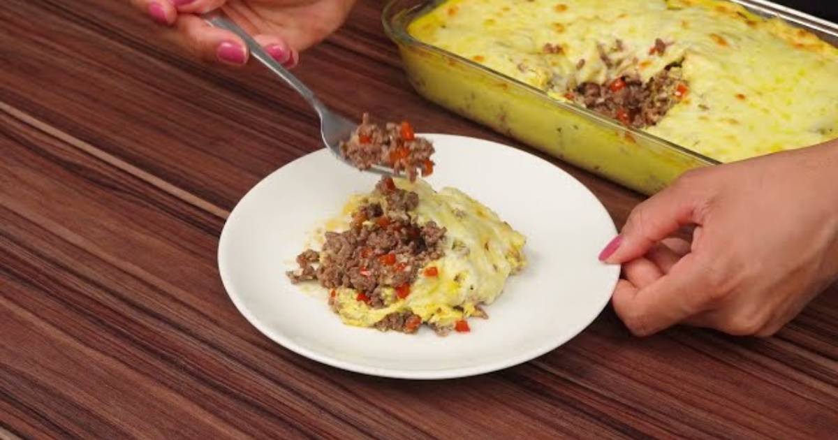 Fricassê de Carne Moída Cremoso e Gratinado no Forno