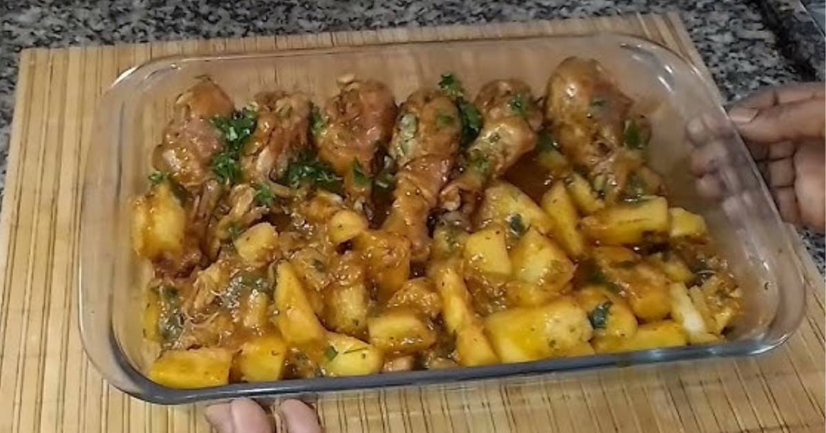 Mandioca com Coxas de Frango Cremosas e Saborosas que Derretem na Boca