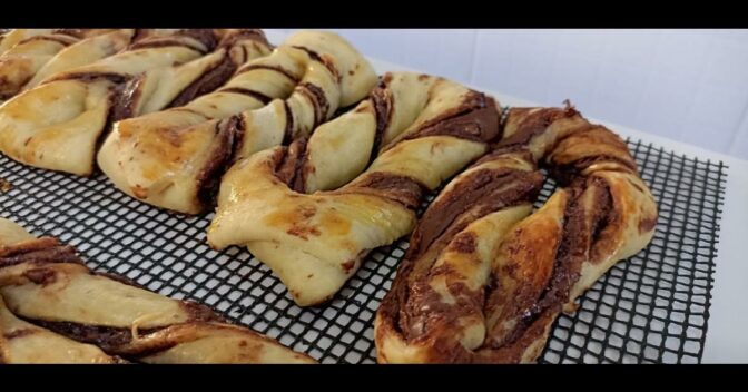 Lanche: Pão Transado de Nutella