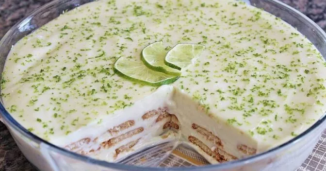 Sobremesas: Pavê de Limão com Biscoito Maizena