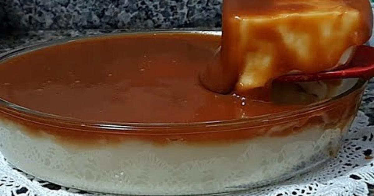 Pudim de Maisena Com Caramelo Cremoso