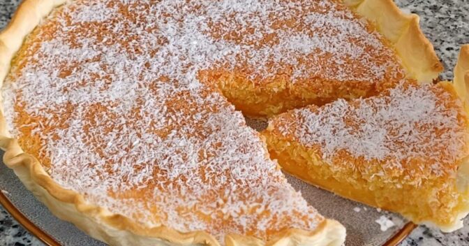 Sobremesas: Tarte de Coco e Laranja Fácil e Saudável Sobremesa Sem Glúten e Sem Lactose