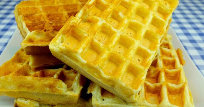 Lanche: Waffles Simples e Rápidos Para um Café da Manhã Perfeito