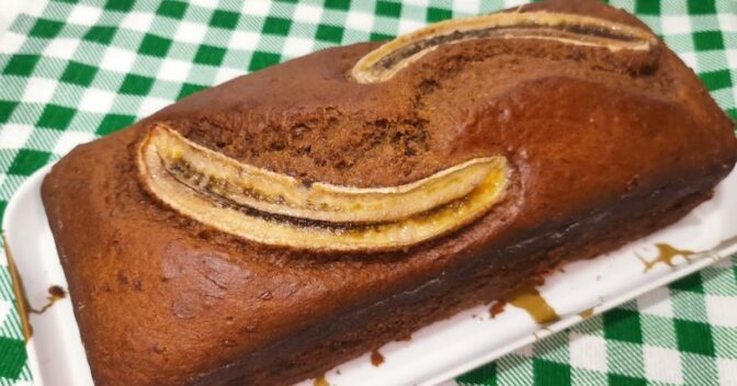 Bolos: Bolo de Banana Vegano Fofinho