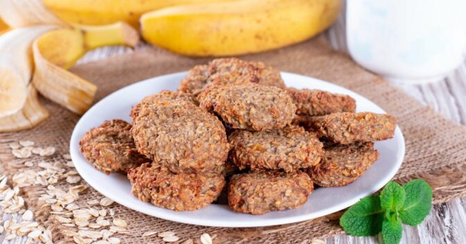 Saudável: Cookie Fit de Banana com Aveia: Saudável e Fácil de Fazer!