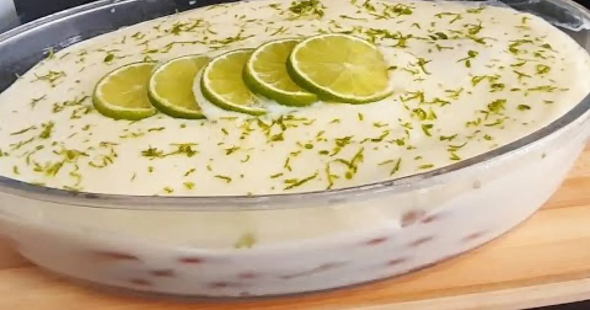 Prepare um pavê de limão fácil e delicioso com bolacha maizena, creme cremoso e decoração...