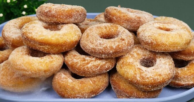 Lanche: Rosquinhas Caseiras Fritas Super Fofinhas e Saborosas