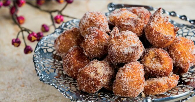 Doces: Sonhos de Abóbora Doce Tradicional Português para um Natal Especial