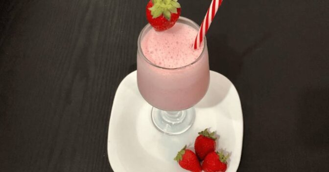 Drinks: Batida de Morango Refrescante e Sem Álcool