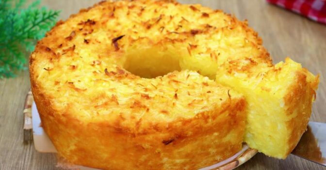 Bolos: Bolo de Mandioca com Coco Delicioso e Sem Glúten