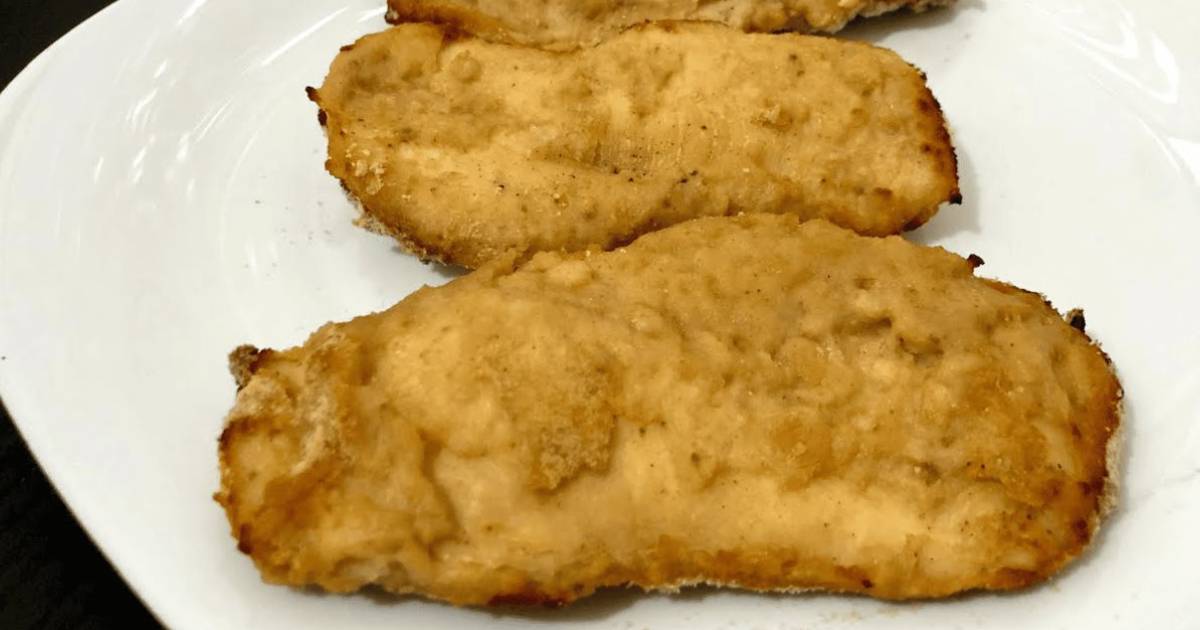 Prepare hoje mesmo esse frango à milanesa assado crocante e aproveite um prato crocante, saudável...