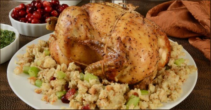 Natal: Frango Assado com Farofa de Abacaxi: Receita Especial de Natal