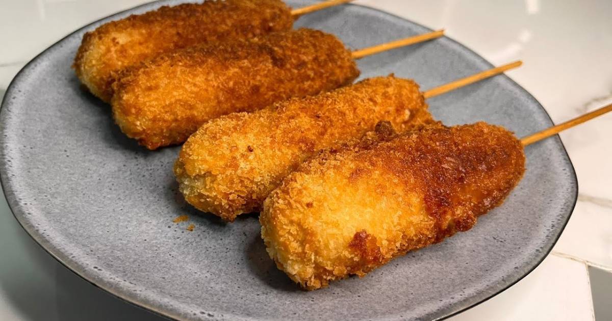 Aprenda a fazer hot dog coreano caseiro fácil e delicioso, um lanche crocante com queijo...