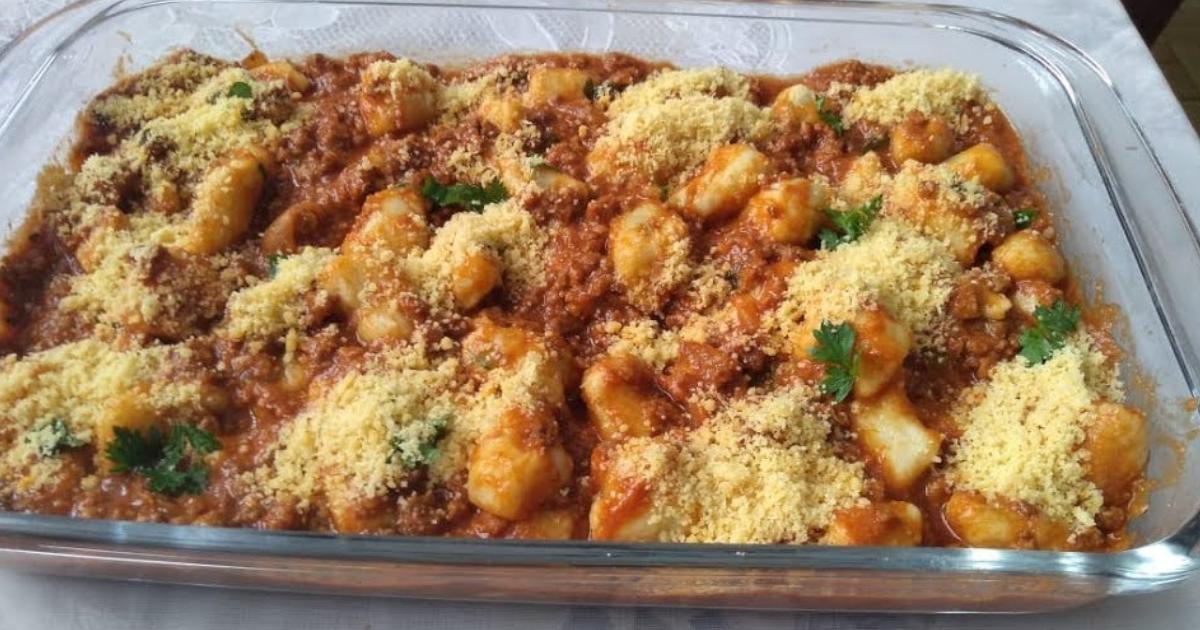 Aprenda o passo a passo do melhor nhoque de batata doce com carne moída da...