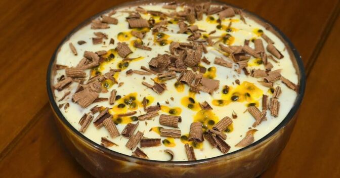 Sobremesas: Pavê de Chocolate com Maracujá