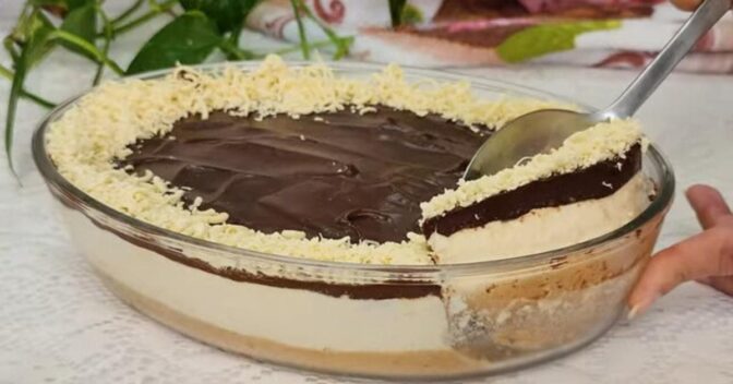 Natal: Torta na Travessa de Leite Ninho Trufado Sem Gelatina e Sem Fogão para o Natal