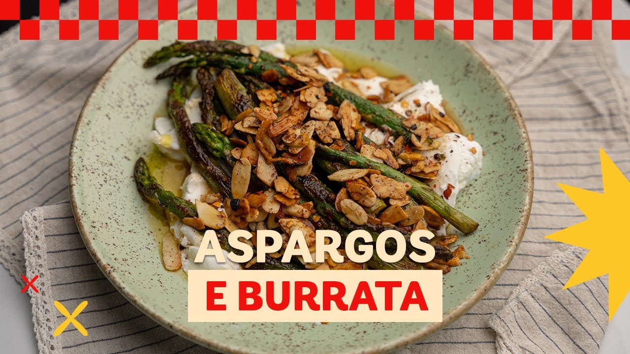 Aprenda a fazer aspargos salteados com manteiga e burrata, uma receita fácil, sofisticada e cheia...