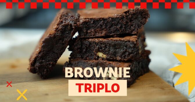 Bolos: Brownie Triplo Sobremesa Irresistível