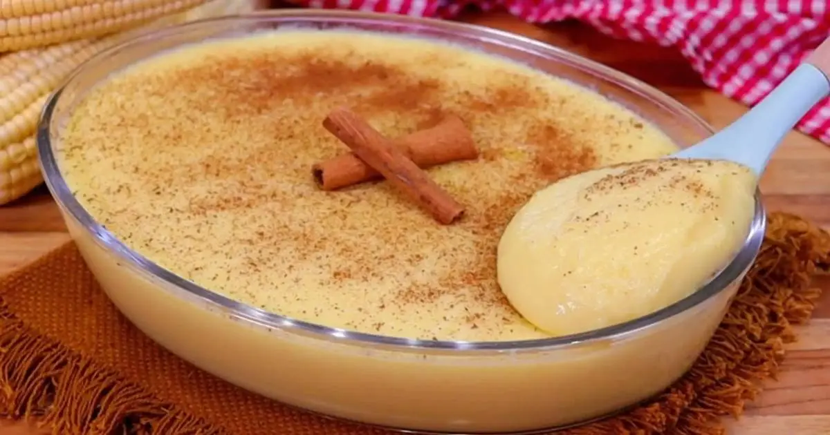 Aprenda a fazer um curau de milho verde cremoso e fácil! Receita tradicional mineira, perfeita...