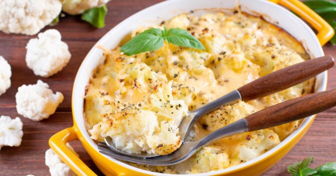 Especiais: Gratinado de Couve-Flor Sem Molho Branco: Receita Fácil e Rápida