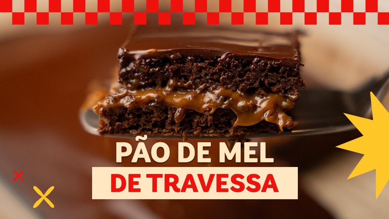 Descubra como fazer Pão de Mel na Travessa, uma sobremesa prática e deliciosa com recheio...