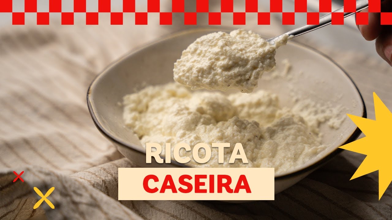 Aprenda a fazer ricota caseira cremosa com apenas dois ingredientes! Receita fácil, rápida e perfeita...