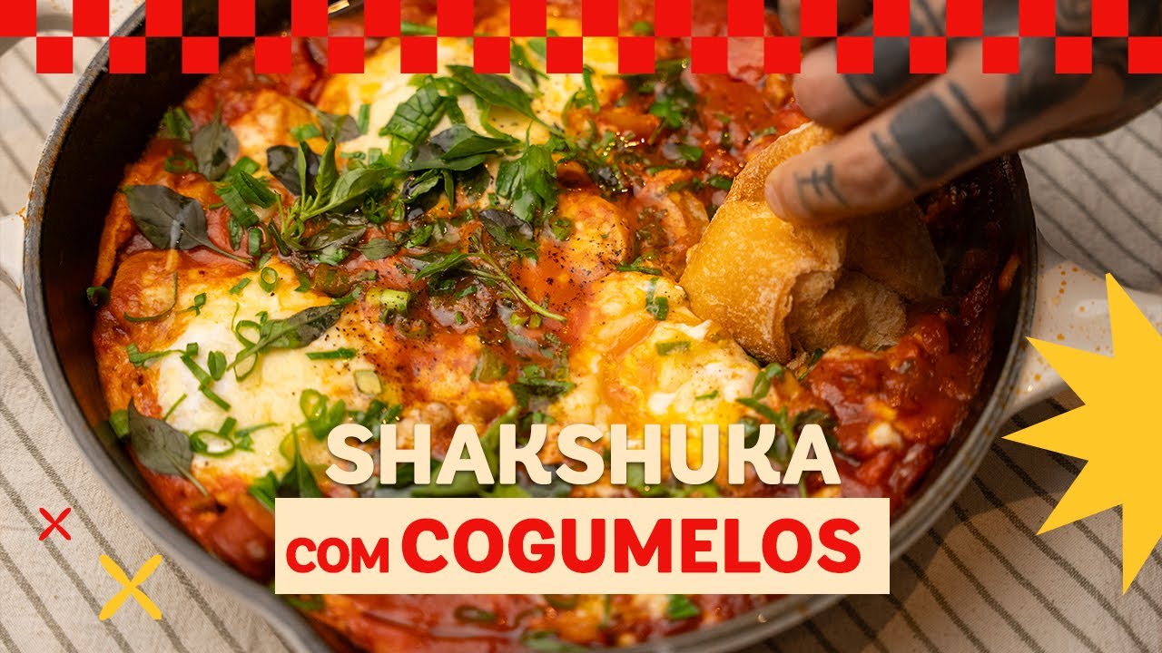 Descubra como fazer Shakshuka fácil e saborosa, um prato versátil e rápido para café da...