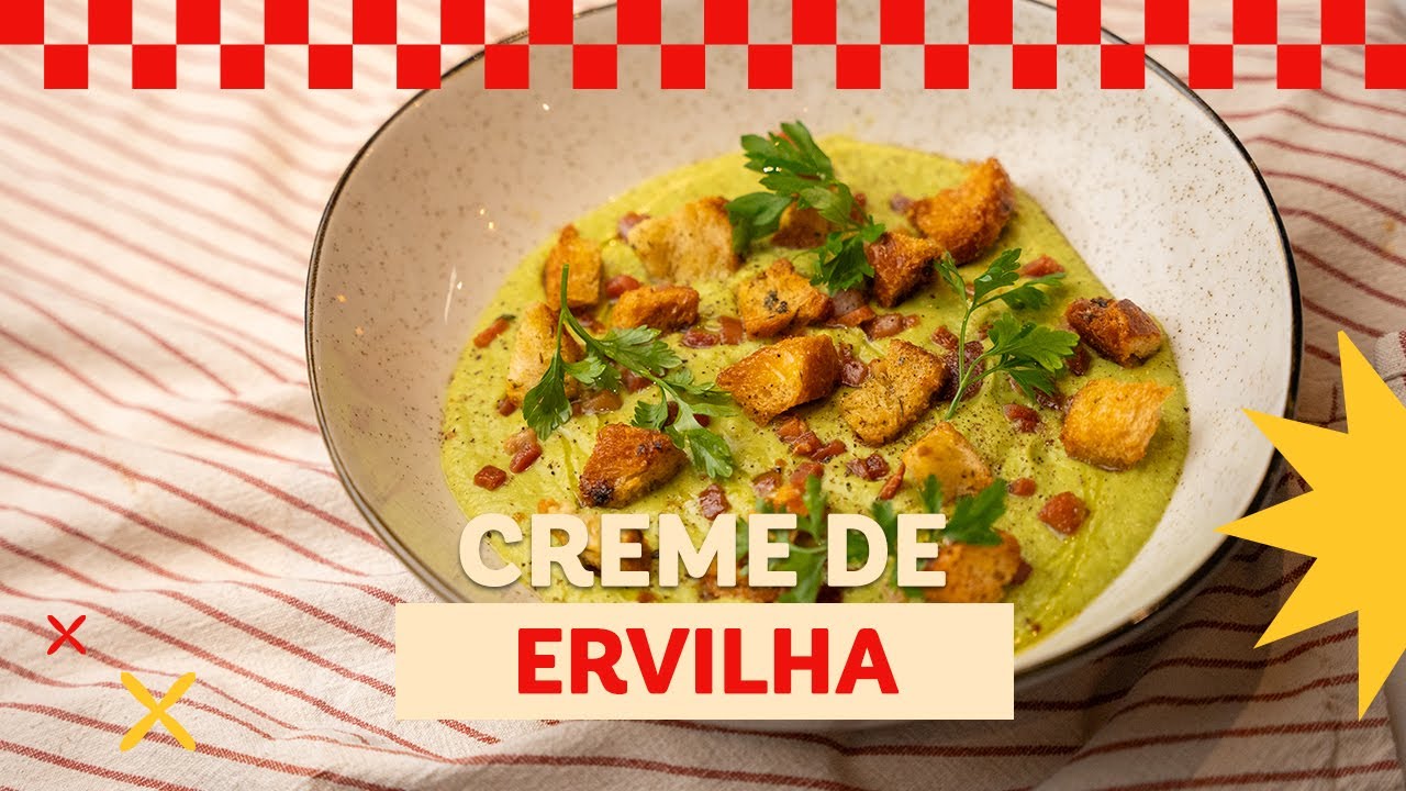 Aprenda a fazer uma sopa de ervilha cremosa e deliciosa na medida certa! Receita simples...