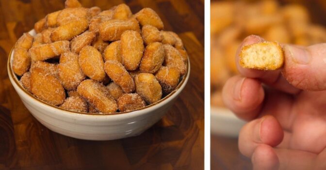 Lanche: Biscoitinho Frito Amanteigado