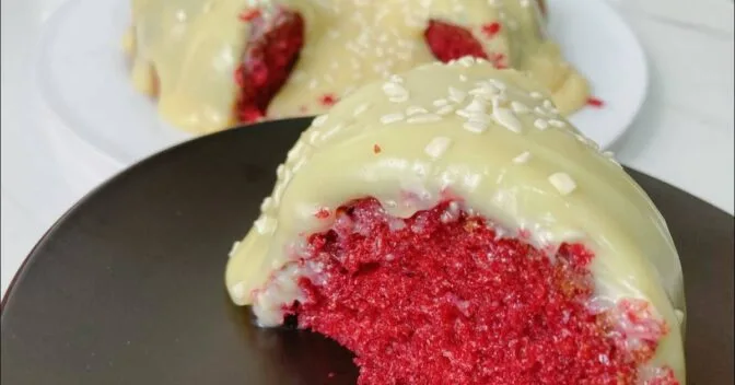 Bolos: Bolo vulcão de Red Velvet