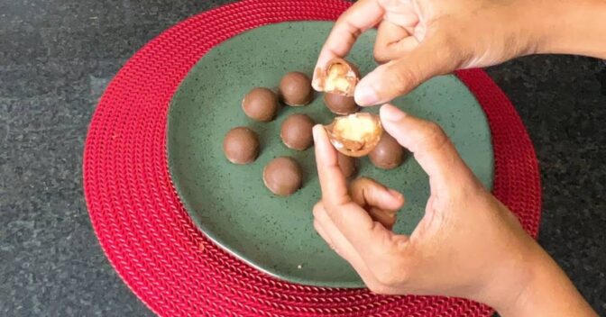 Doces: Bombom Cremoso Recheado