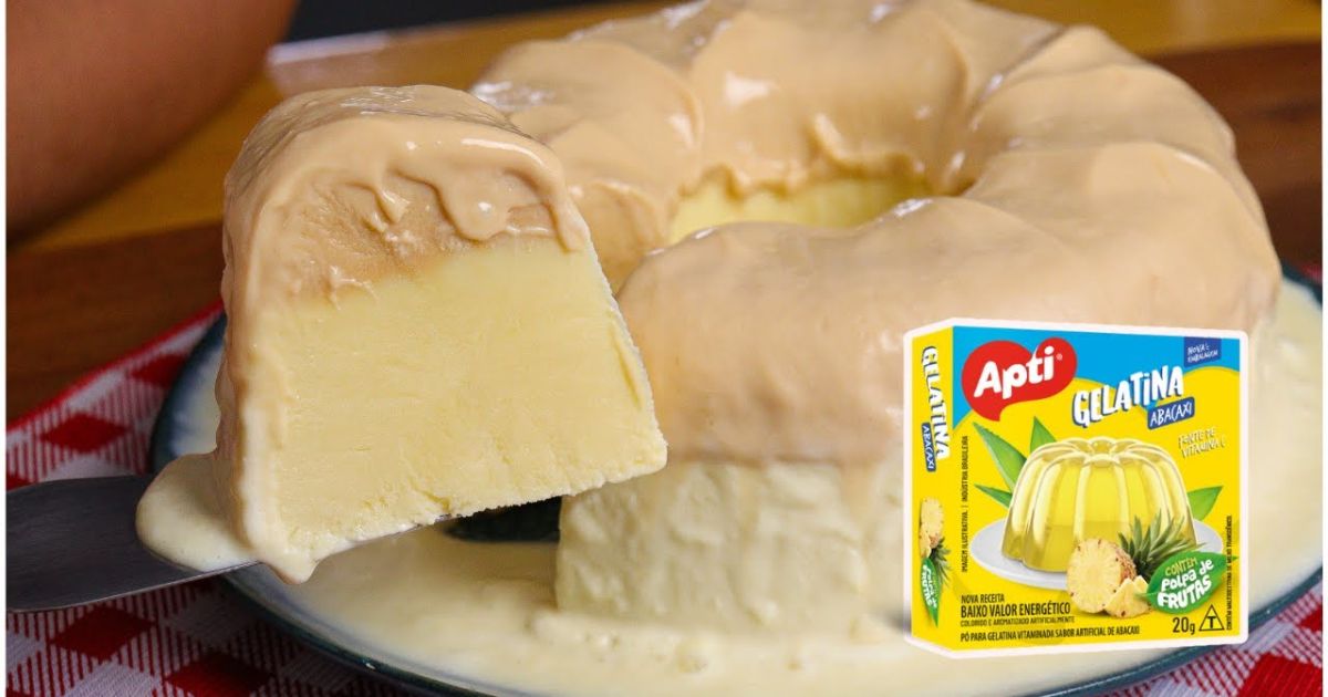 Pudim Sorvetão Feito com Gelatina para Refrescar a Vida!