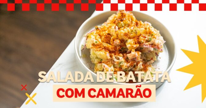 Saladas: Salada de Batata com Camarão Deliciosa e Fácil