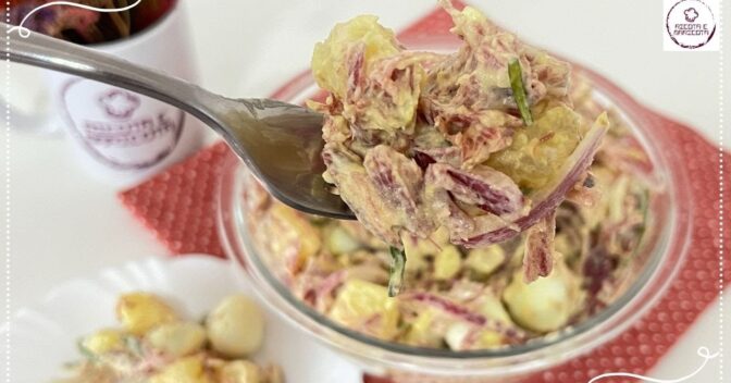 Saladas: Salada de Carne Seca com Batata Super Cremosa