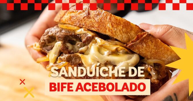 Lanche: Sanduíche de Carne Suculento com Queijo Derretido