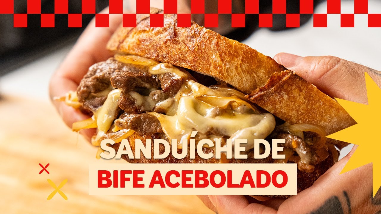 Esse sanduíche de carne suculento com queijo derretido é irresistível! Fácil, rápido e cheio de...