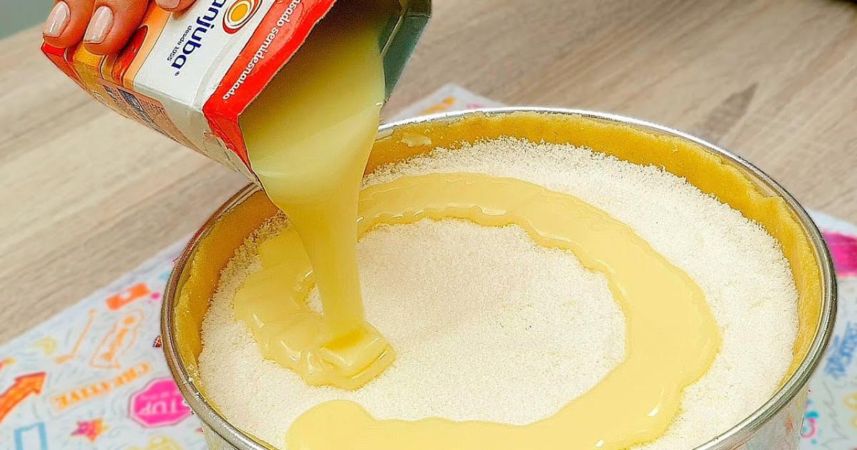 Sobremesa cremosa de coco com leite condensado, fácil e irresistível para qualquer ocasião....